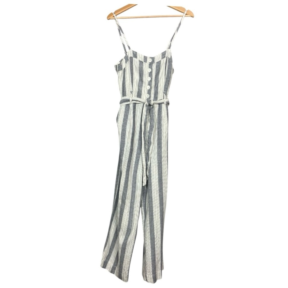 Rails Striped Gray and White Jumpsuit - Picture 4 of 9